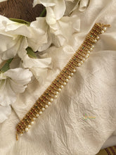 Gold Look Alike Traditional Sheshphool - Red & Green - G11433